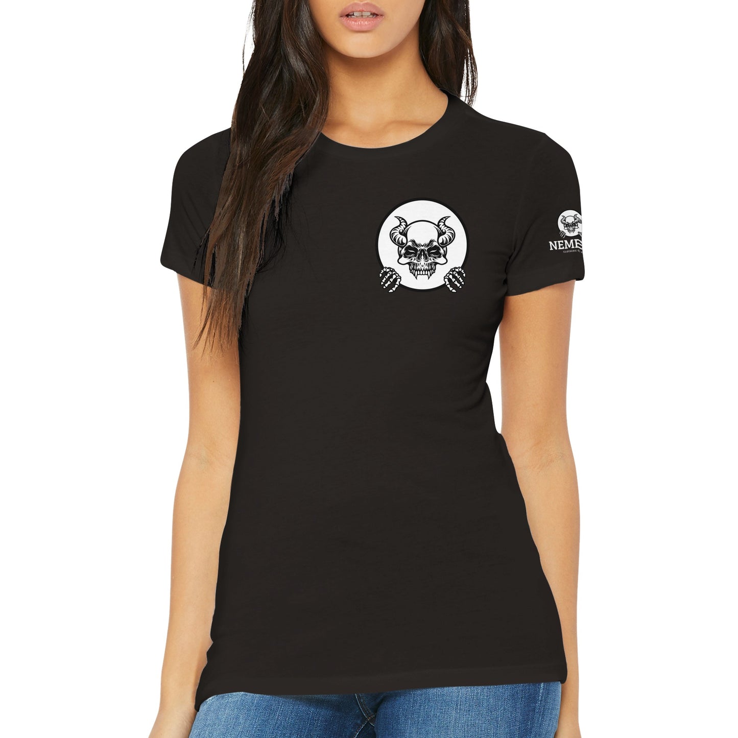 The "Here We Logo" Premium Womens Crewneck T-shirt