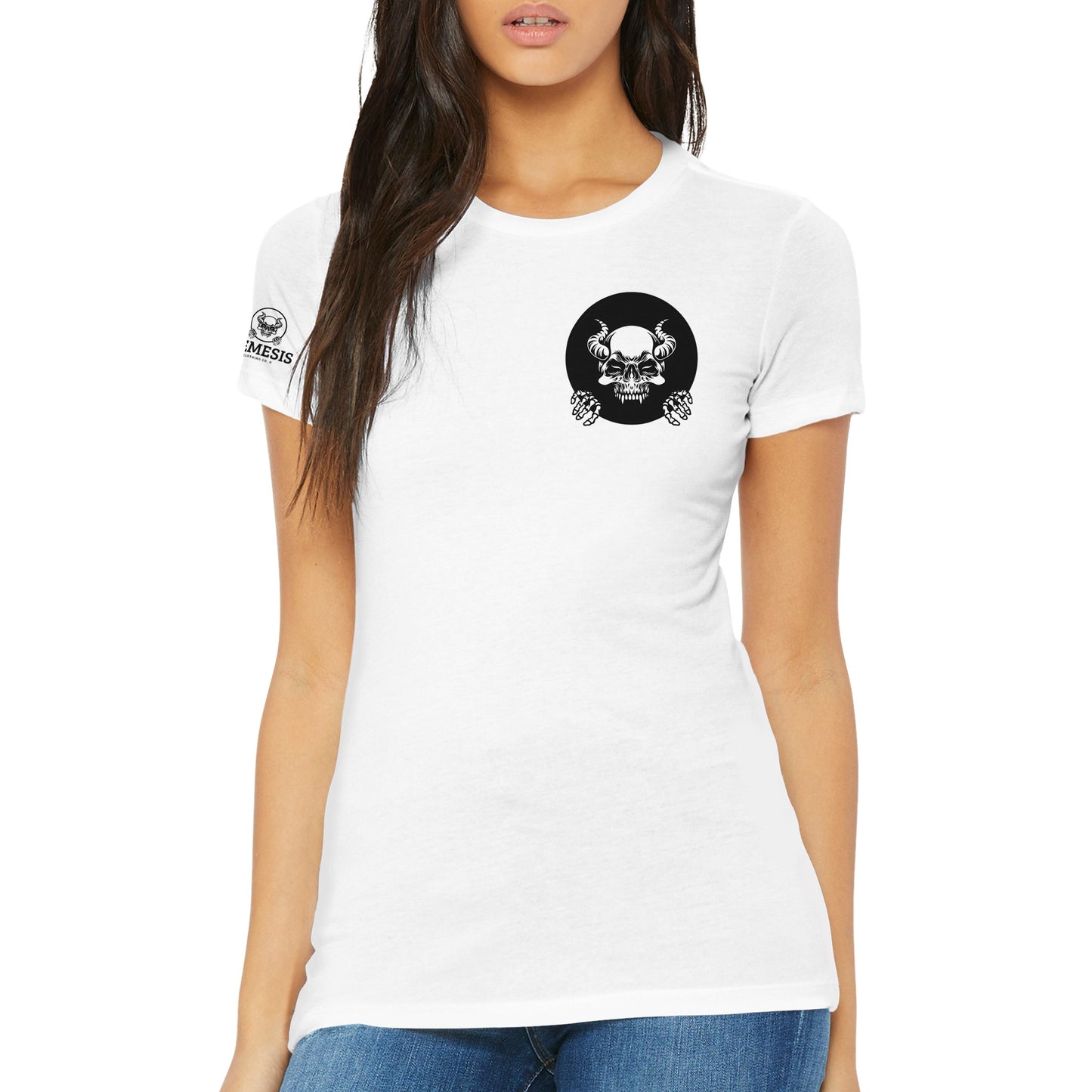 The "Here We Logo" Premium Women's Crewneck T-shirt