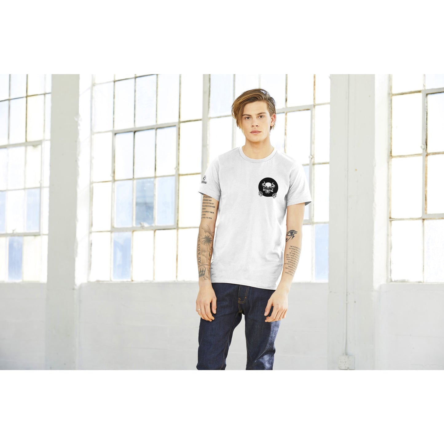 The "Here We Logo" Premium Unisex Crewneck T-shirt